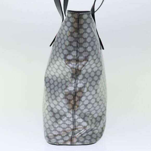 CELINE Macadam Canvas Tote Bag Enamel Silver Black - Picture 5 of 16